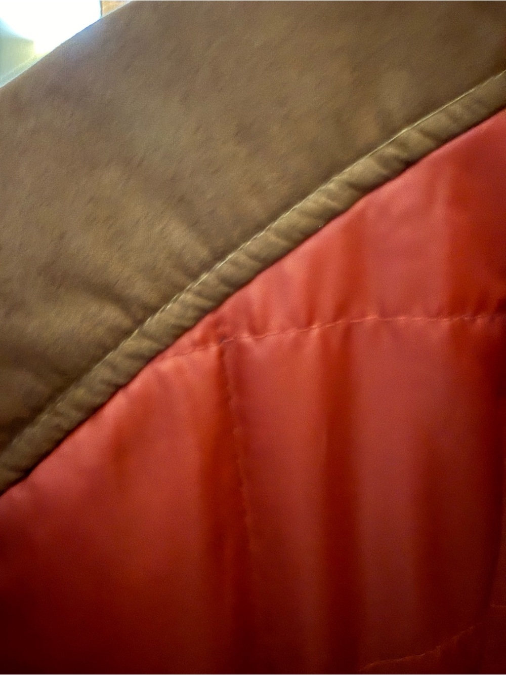 Alan Flusser Rust Quilted Puffer L Vest Paisley Lined Outdoor Heritage Americana - Picture 6 of 7